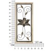 PANOU DE PERETE FIER/LEMN KOMAN -B- CM 26X2,5X60