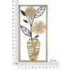PANOU DE PERETE FIER/LEMN VASO CM 40X3,5X80