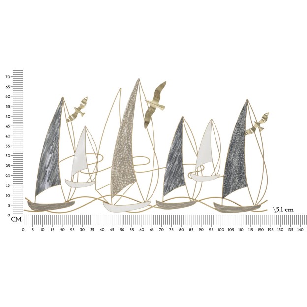 PANOU DE PERETE FIER BARCA 123,8X5,1X69,9