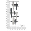 PANOU DE PERETE FIER ART NEW CM 28,6X2,5X74,3