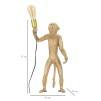 LAMPĂ DE MASA MONKEY GOLD CM Ø 26X34X55