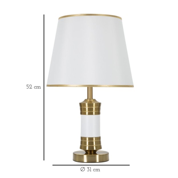 LAMPĂ DE MASA ALB CM Ø 31X52