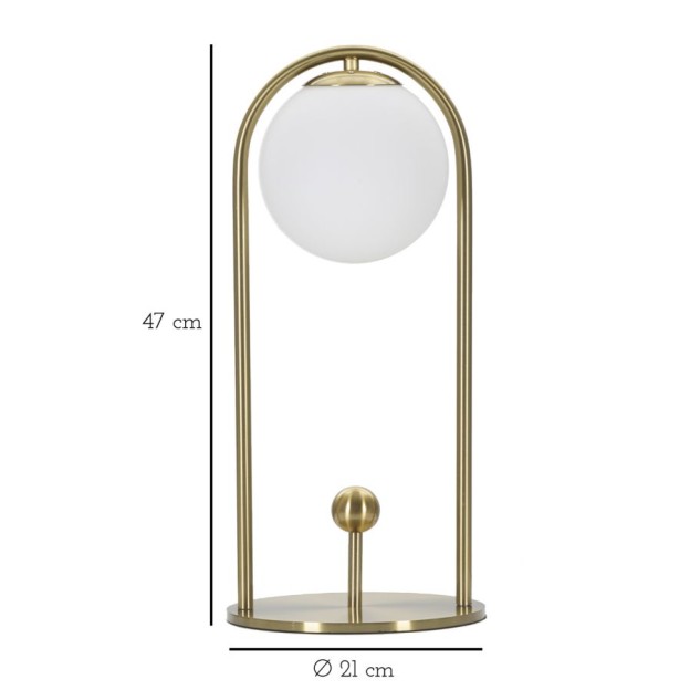 LAMPĂ DE MASA GLAMMY ARC -A- CM Ø 21X47