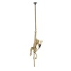 PLAFONIERA MONKEY GOLD CM Ø 27X32X60
