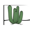 PANOU DE PERETE CACTUS CM 60X1,3X33