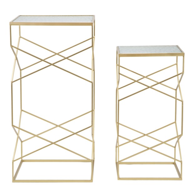 SET 2 MASUTE GLASSY COPPIA 50X50X100-40X40X80