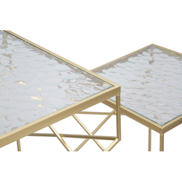 SET 2 MASUTE GLASSY COPPIA 50X50X100-40X40X80