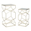 SET 2 MASUTE GLASSY COPPIA 50X50X100-40X40X80