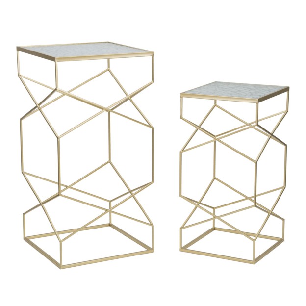 SET 2 MASUTE GLASSY COPPIA 50X50X100-40X40X80