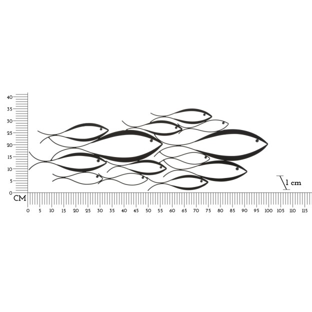 PANOU DE PERETE FISH CM 100X1X35
