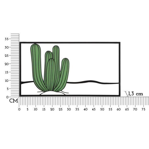 PANOU DE PERETE CACTUS CM 60X1,3X33