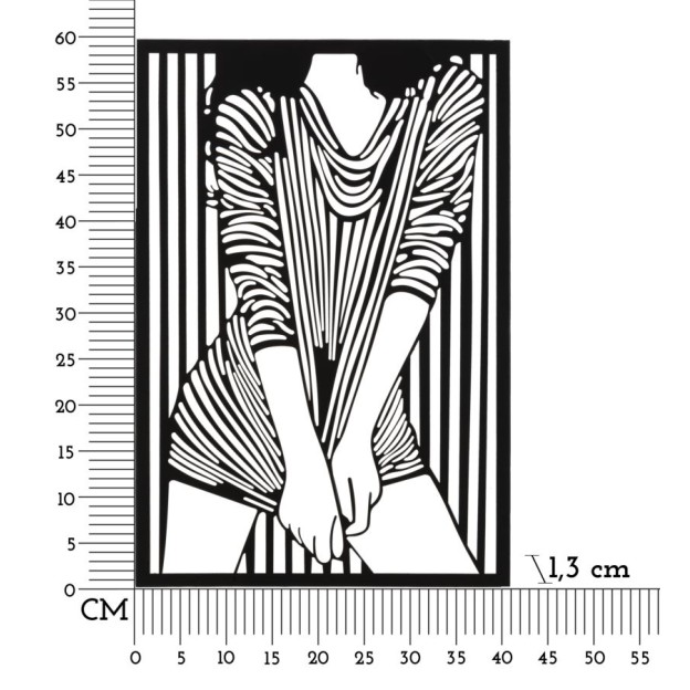 PANOU DE PERETE LA MODA CM 40X1,3X60