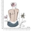 PANOU PERETE DOAMNA C/FLOARE CM 80X1,3X90
