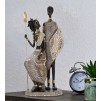 STATUIE FAMILIA TRIBALA MASAI CM 16,5X11,5X38