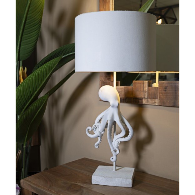 LAMPĂ DE MASA CARACĂTĂ ALBĂ CM Ø 30,5X64,5