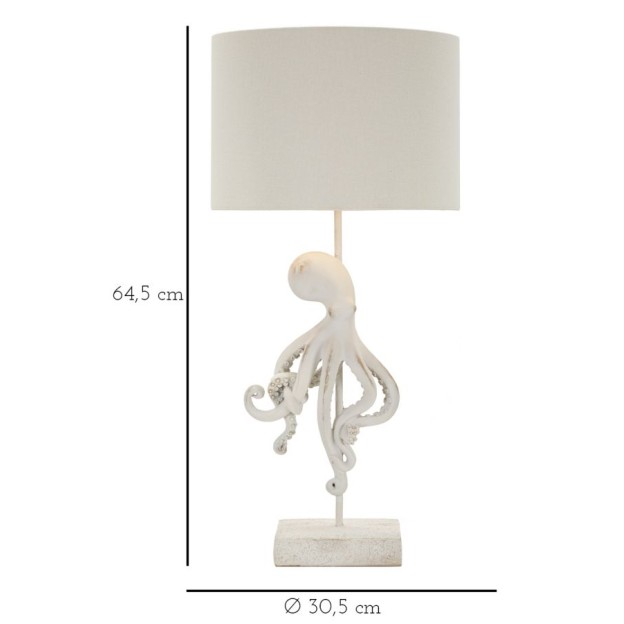 LAMPĂ DE MASA CARACĂTĂ ALBĂ CM Ø 30,5X64,5