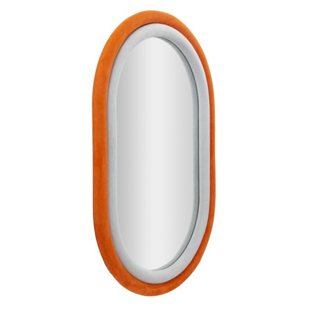 OGLINDA DE PERETE ANTONY ORANGE/MIX VELVET 60X4X90