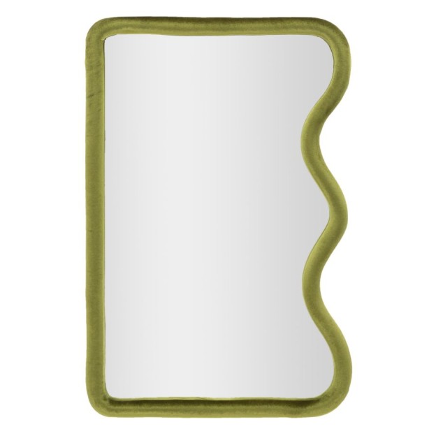 OGLINDA DE PERETE TOD GREEN VELVET CM 60X4X90