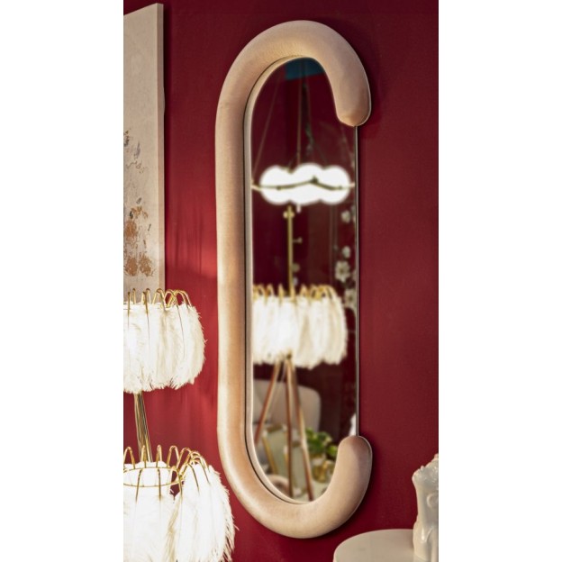 OGLINDA DE PERETE CHANTAL ROZ VELVET CM 60X7X160