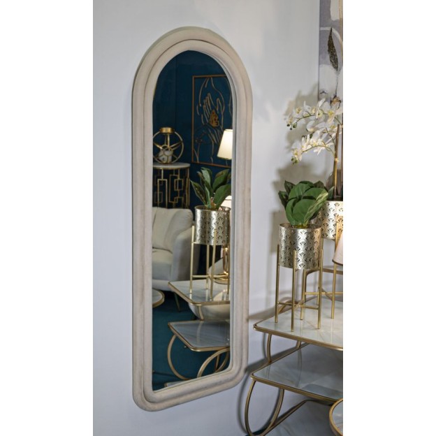 Oglinda DE PERETE CLOE CREAM VELVET CM 60X4X160