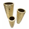 VAZA DECORATIVA GOLDELY SET 3 BUC CM Ø 50,8X114,9-40X92,7-29,8X70,5