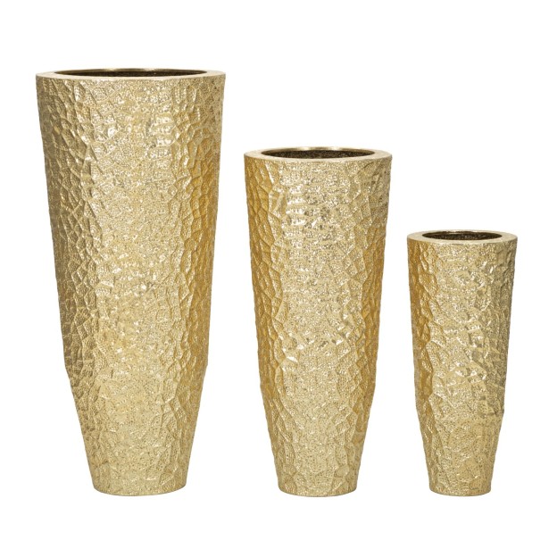 VAZA DECORATIVA STICLA SET 3 BUC CM Ø 50,8X114,9-40X92,7-29,8X70,5