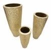 VAZA DECORATIVA STICLA SET 3 BUC CM Ø 50,8X114,9-40X92,7-29,8X70,5