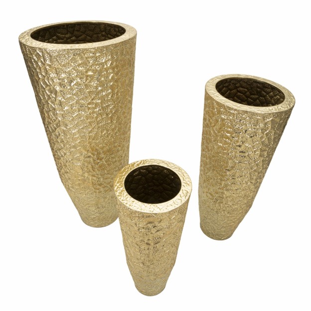 VAZA DECORATIVA STICLA SET 3 BUC CM Ø 50,8X114,9-40X92,7-29,8X70,5