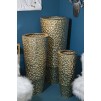 VAZA DECORATIVA STICLA SET 3 BUC CM Ø 50,8X114,9-40X92,7-29,8X70,5