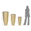 VAZA DECORATIVA STICLA SET 3 BUC CM Ø 50,8X114,9-40X92,7-29,8X70,5
