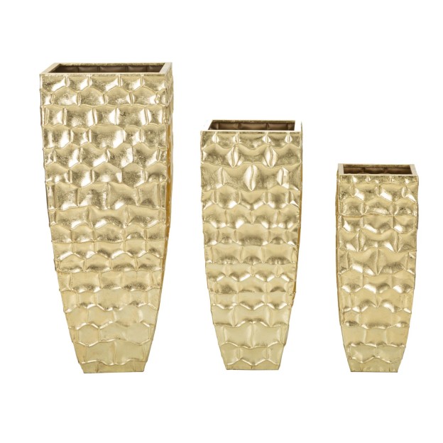 VAZA DECORATIVA GLODY SET 3 BUC CM 38X38X94-30,5X30,5X76- 23x23x63