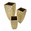 VAZA DECORATIVA GLODY SET 3 BUC CM 38X38X94-30,5X30,5X76- 23x23x63