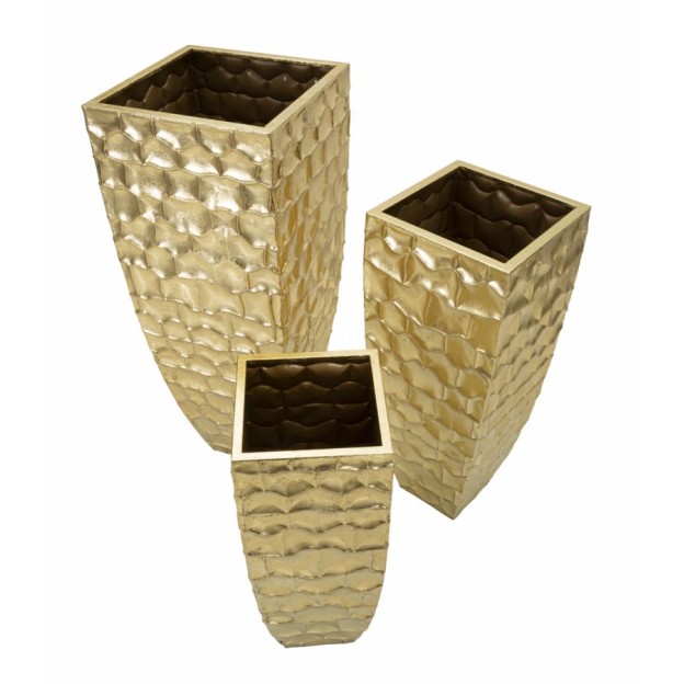 VAZA DECORATIVA GLODY SET 3 BUC CM 38X38X94-30,5X30,5X76- 23x23x63