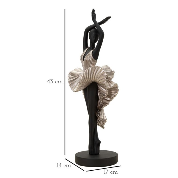 FIGURINA FASHION SILVER FEMEIE -A- CM 17X14X43