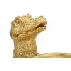 FIGURINA DECORATIVA COCODRILE DE AUR CM 23X15,25X26,60