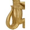 FIGURINA DECORATIVA COCODRILE DE AUR CM 23X15,25X26,60
