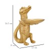 FIGURINA DECORATIVA COCODRILE DE AUR CM 23X15,25X26,60