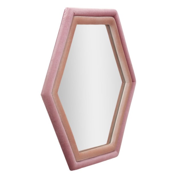 OGLINDA DE PERETE TONY MIX ROZ VELVET 75X4X80