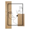 PANOU DE PERETE FATA FIER SI LEMN CM 63X2X90