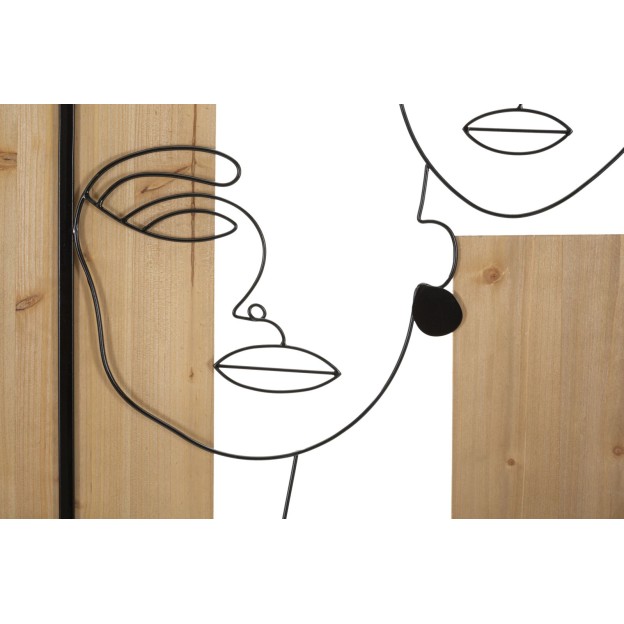 PANOU DE PERETE FATA FIER SI LEMN CM 63X2X90
