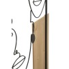 PANOU DE PERETE FATA FIER SI LEMN CM 63X2X90
