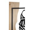 PANOU DE PERETE TRIBAL FIER SI LEMN CM 53X2X80