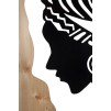 PANOU DE PERETE TRIBAL FIER SI LEMN CM 53X2X80