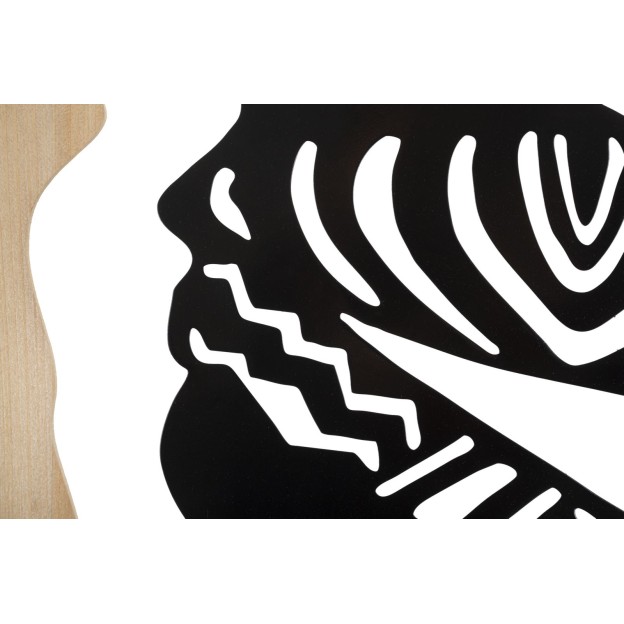 PANOU DE PERETE TRIBAL FIER SI LEMN CM 53X2X80