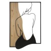 PANOU DE PERETE BEAUTY FIER SI LEMN 60X2X90
