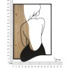 PANOU DE PERETE BEAUTY FIER SI LEMN 60X2X90