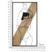 BANDA PANOU PERETE -A- FIER SI LEMN CM 50X2X90