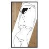 PANOU PERETE -B- FIER SI LEMN CM 50X2X90