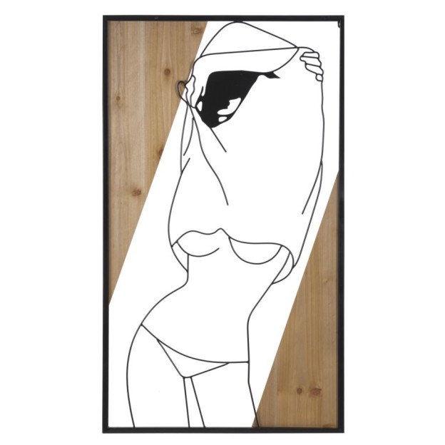PANOU PERETE -B- FIER SI LEMN CM 50X2X90