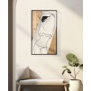 PANOU PERETE -B- FIER SI LEMN CM 50X2X90